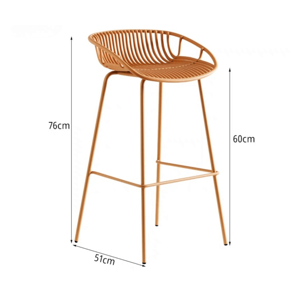 เก้าอี้บาร์ MY DOLLS HOUSE MAYU 60 ซม. สีคาราเมล_1